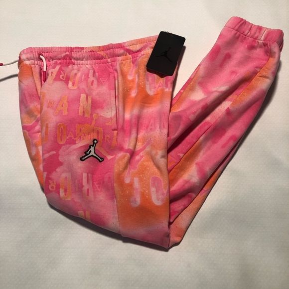 Jordan Other - Jordan Joggers Sweatpants Girls Large Pink Tie Die